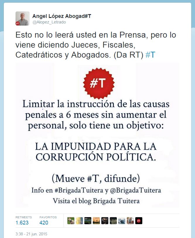 instrucción penal tweet1