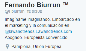 perfil de twitter