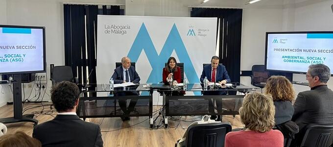 La Abogacía de Málaga presenta su nueva Sección Ambiental, Social y Gobernanza