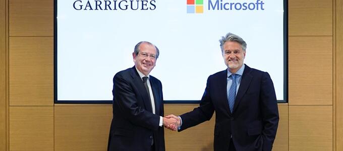 Garrigues y Microsoft firman un acuerdo de colaboración estratégico para impulsar la innovación y el uso de la IA 