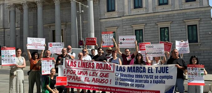 Asociaciones y sindicatos de interinos reclaman a Bruselas que lleve a España ante el TJUE por el abuso de temporalidad en el empleo público