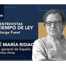 Jorge Fuset entrevista en Tiempo de Ley al escritor y cónsul español en Buenos Aires José María Ridao sobre la Ley de nietos