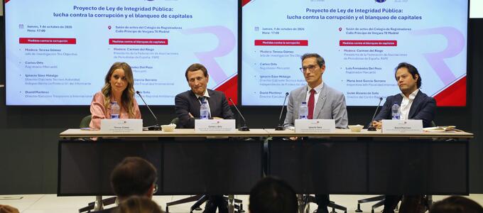 El Colegio de Registradores y la FAPE analizan las medidas contra la corrupción y el blanqueo del Proyecto de Ley de Integridad Pública