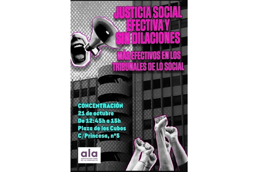 ALA convoca una concentración para reclamar una  justicia social efectiva y sin dilaciones 