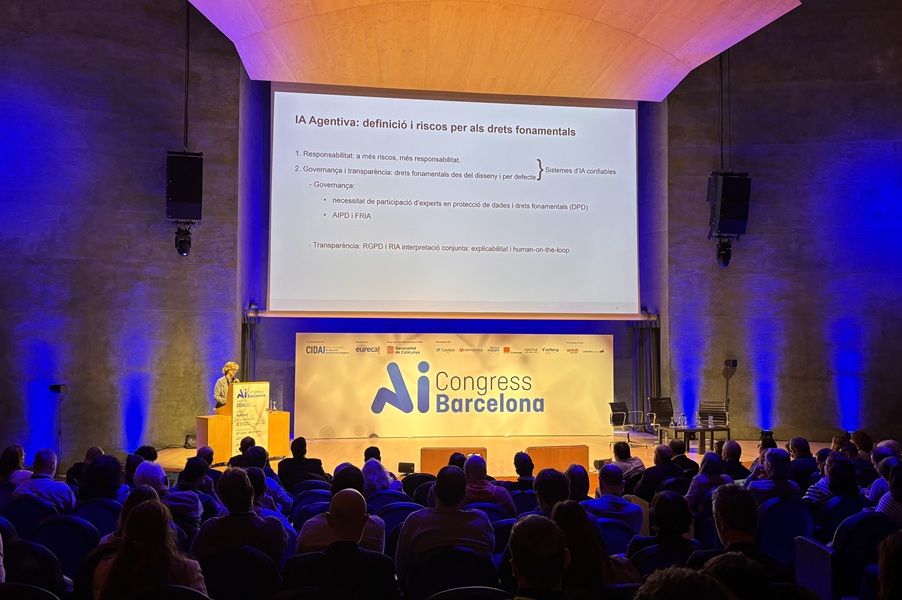 Meritxell Borràs reclama en el AI Congress Barcelona una estrategia coordinada ante los riesgos amplificados por la IA agéntica