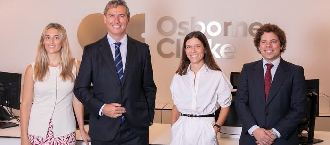 Osborne Clarke fortalece su equipo de derecho inmobiliario con la incorporación de cuatro abogados liderados por Guillermo Rodrigo