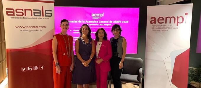 AEMPI y ASNALA firman un acuerdo de colaboración para conectar el Derecho Laboral y el sector de la insolvencia