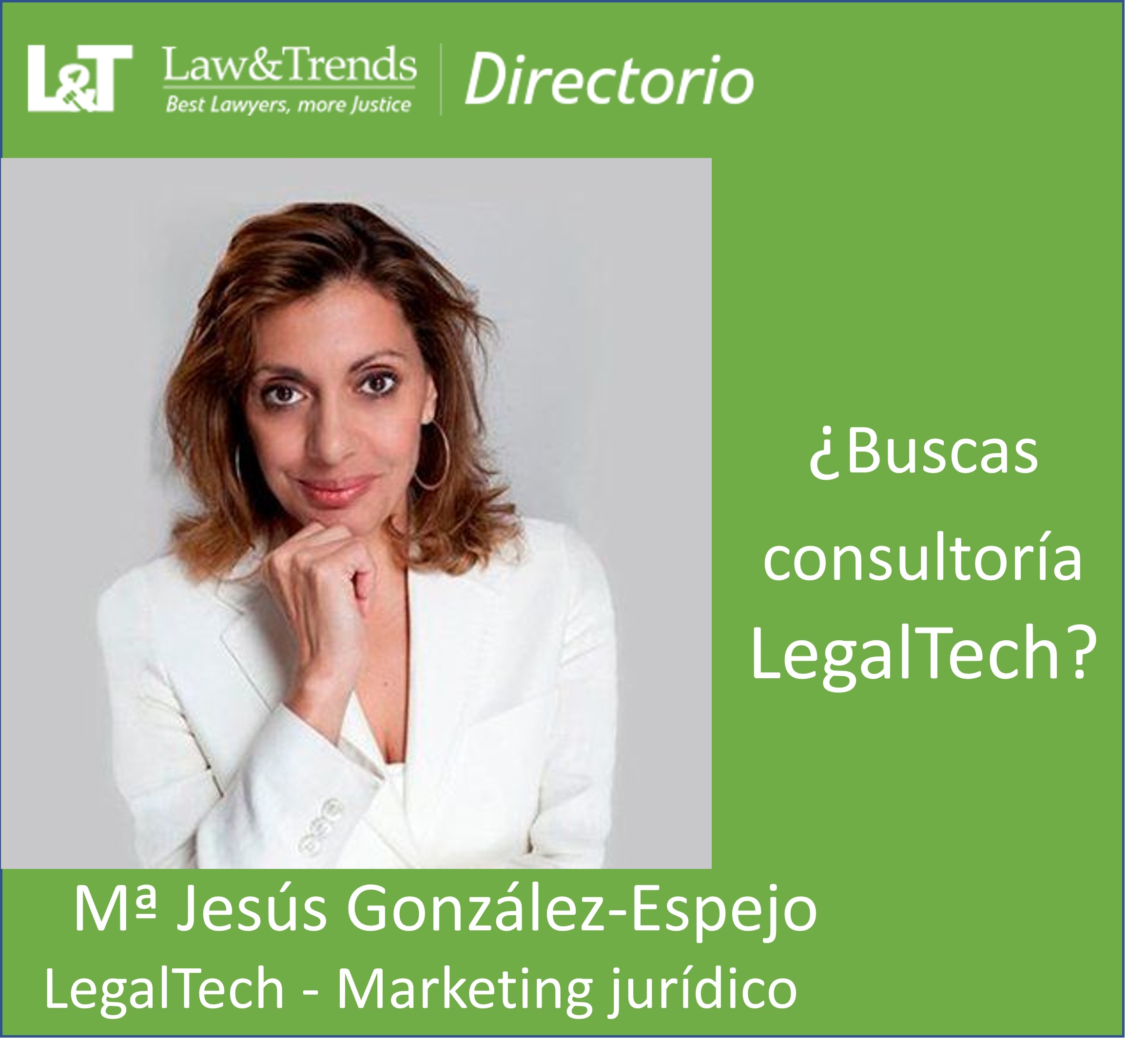 Mª Jesús González Espejo Instituto de Innovación Jurídica abogados madrid
